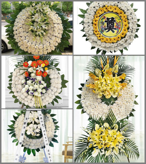 四川成都彭州市龙门山镇花圈速递
